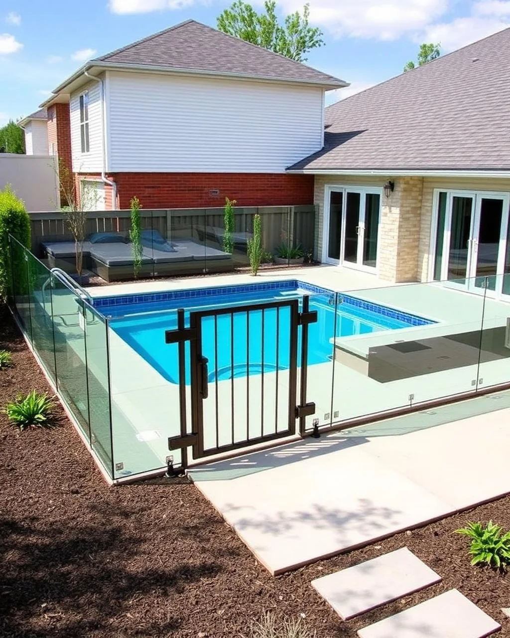 Pool Fence Glass Railing installed by Glass Railing Experts in Scarborough, ON