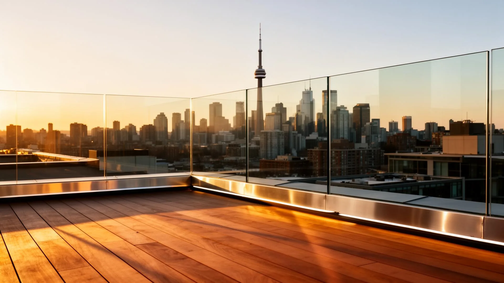 Custom frameless glass railings installed by Glass Railing Experts in the Greater Toronto Area